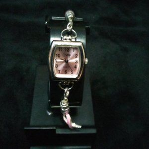 Pre-Loved Swap Pink Silver Tone Womens Watch
